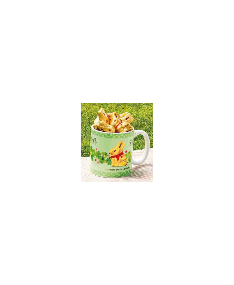 Lindt - Gold Bunny - four-leaf clover Mug - 100g