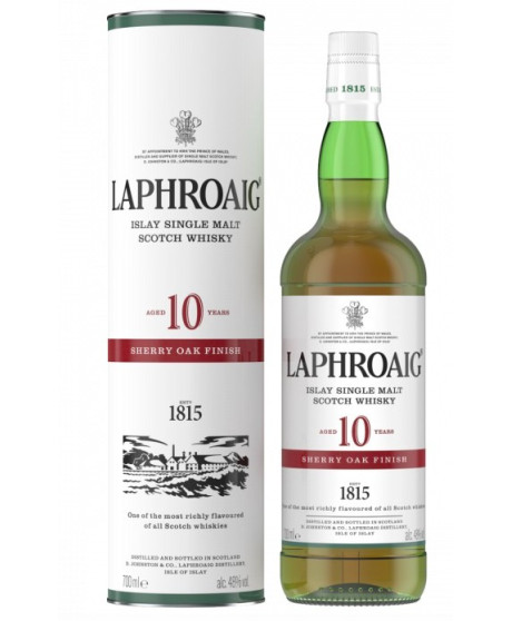 Laphroaig - 10 Years Old - Sherry Oak Finish - Whisky - 70cl