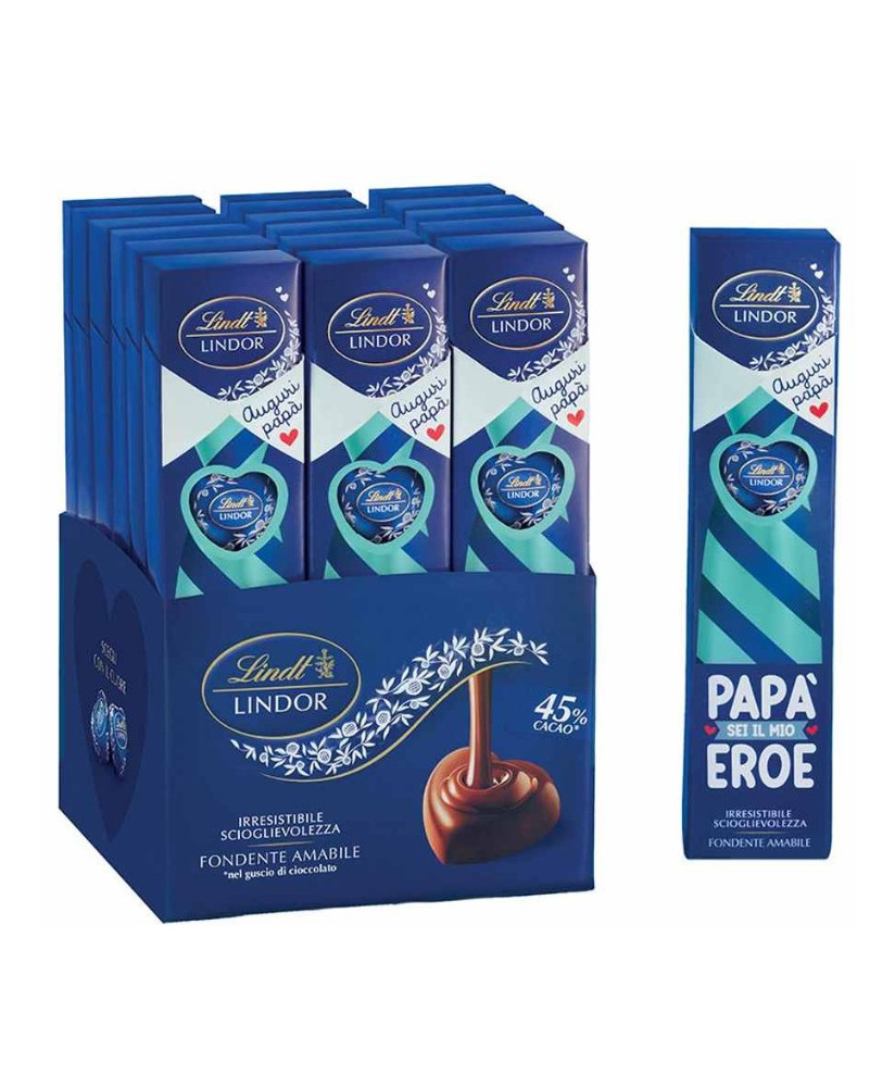 Lindt - Tubetto Lindor Cuore Fondente - 69g