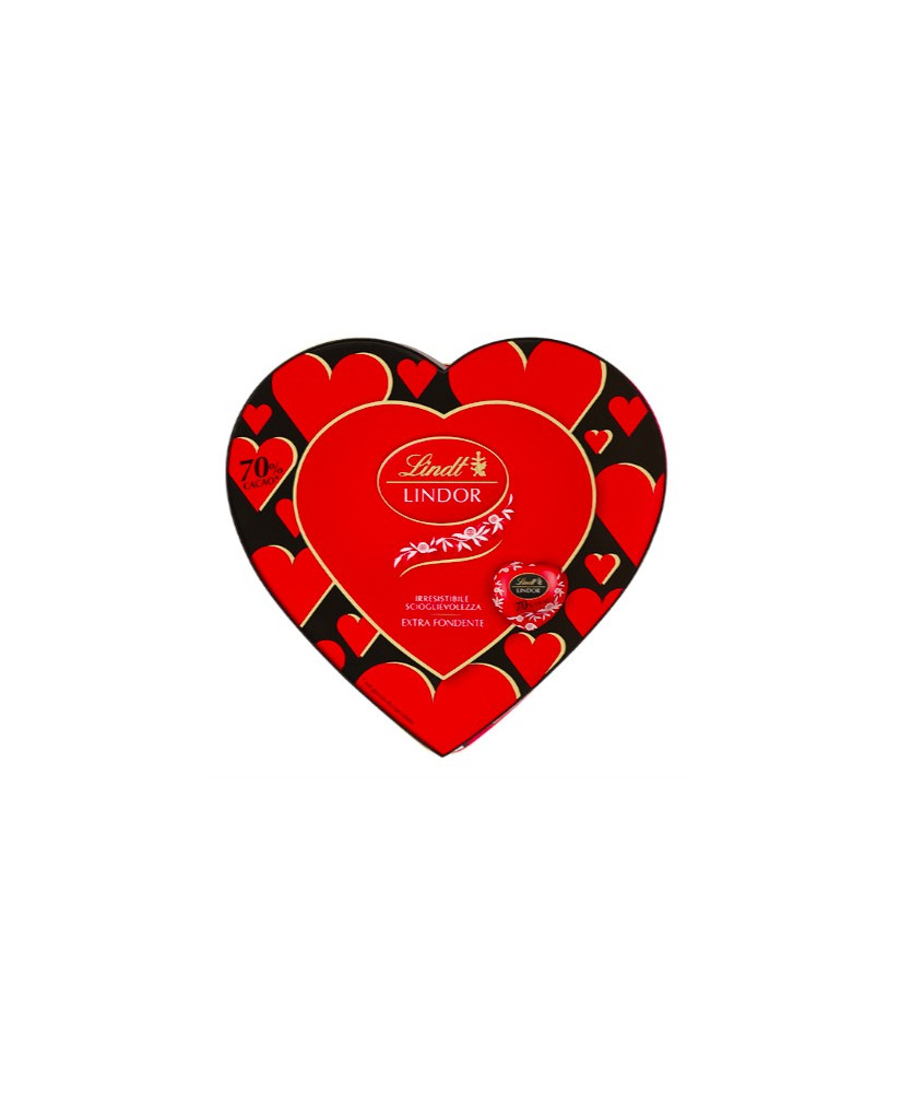 Lindt - Lindor Dark Chocolate 70% Heart Box - 96g