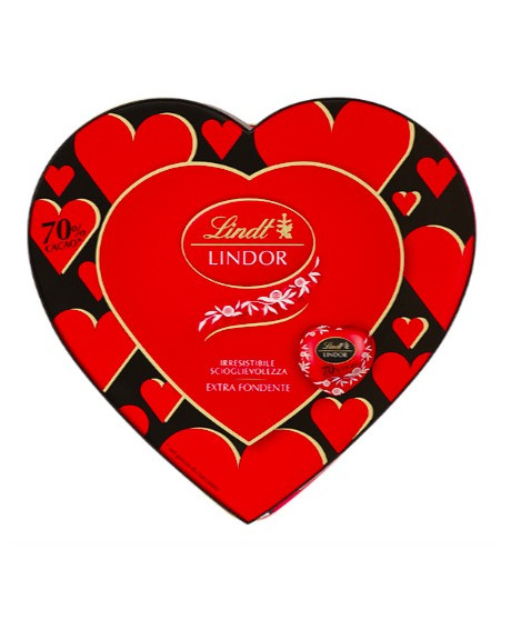 Lindt - Lindor Dark Chocolate 70% Heart Box - 96g