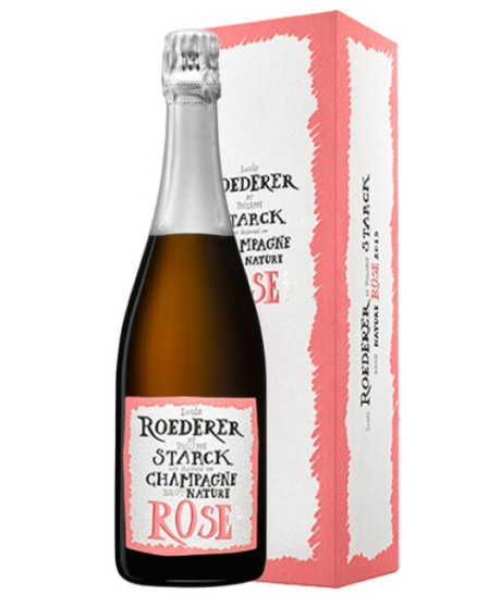 Louis Roederer et Philippe Starck - Brut Nature Rose' 2015 - Champagne - Gift Box 75cl