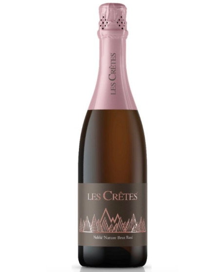 Les Cretes - Neblu - Brut Nature Rose - Vino Spumante di qualita - 75cl Les Cretes - Neblu - Brut Nature Rose - Vino Spumante di qualita - 75cl