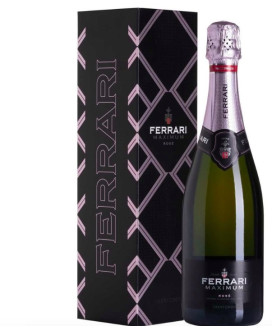 Vendita online Ferrari Maximum Rose'. Shop on line Ferrari Maximum Rosé Trento Doc, vino rosato frizzante