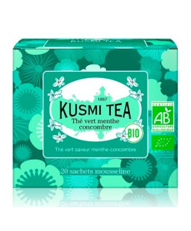 Kusmi Tea - Tè verde alla menta e cetriolo - Bio - 20 Filtri - 40g