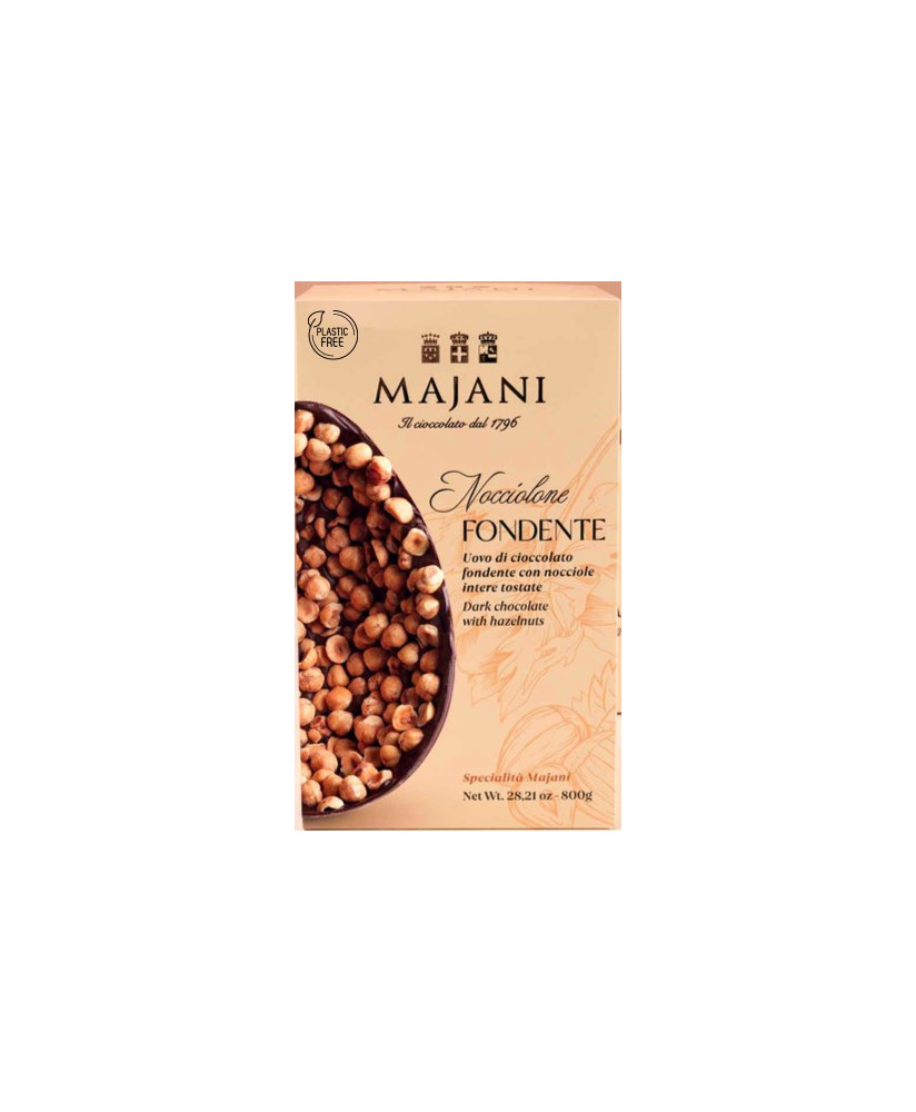 Majani - Nocciolone - Dark Chocolate with whole Hazelnuts - 400g