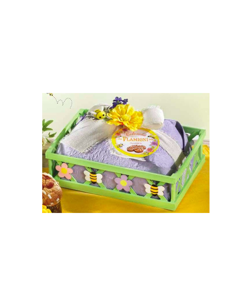 Vendita online colombe di Pasqua artigianali Flamigni Forlì. Shop on-line colomba classica confezionata in cappelliera