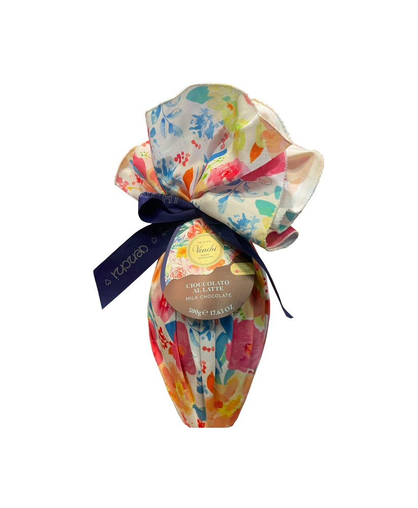 Venchi - Collezione Fashion - Uovo di latte confezionato in stoffa Floreale - 500g