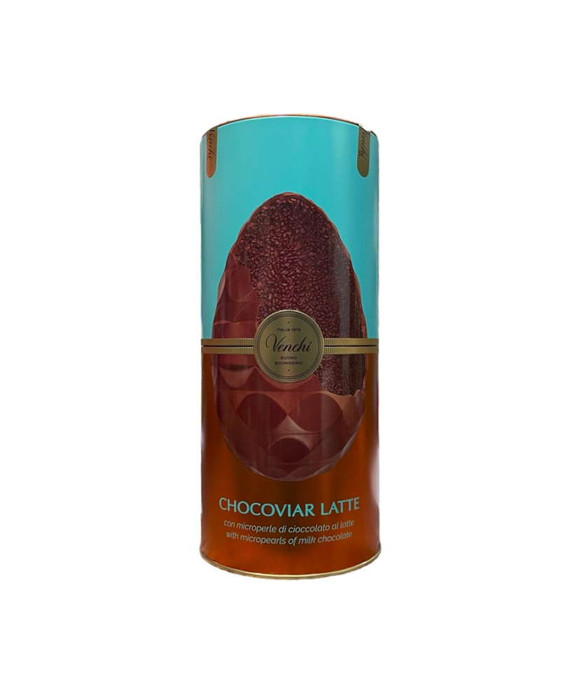 Venchi - Uovo Chocoviar latte in cilindro di metallo - 350g