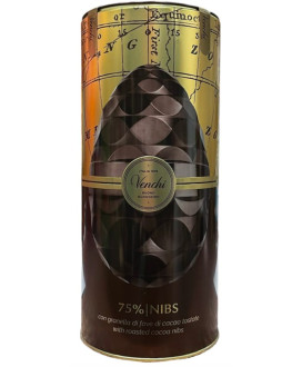 Venchi -  Uovo Cuor di Cacao Montezuma Nibs 75% in cilindro - 380g