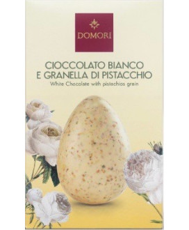 Domori - Uovo di Cioccolato Bianco e Pistacchi - 200g