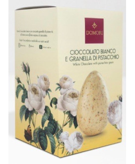 Domori - Uovo di Cioccolato Bianco e Pistacchi - 200g
