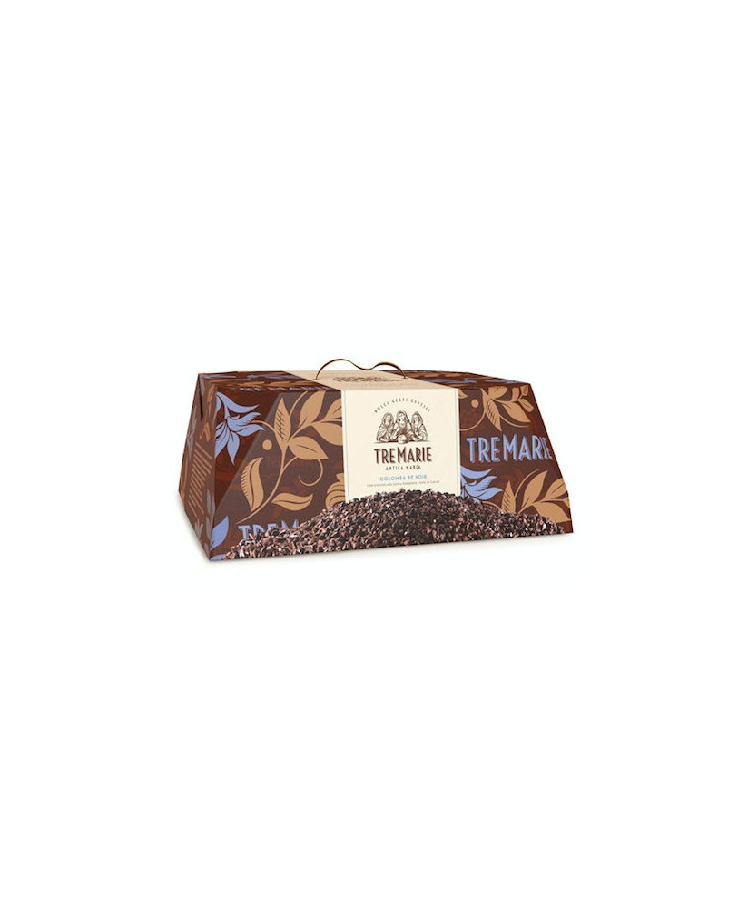 TRE MARIE - COLOMBA RE NOIR - CIOCCOLATO FONDENTE E FAVE DI CACAO MAJANI - 800g