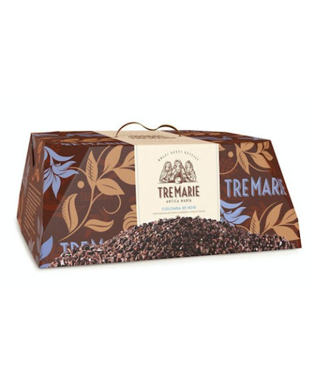 TRE MARIE - COLOMBA RE NOIR - CIOCCOLATO FONDENTE E FAVE DI CACAO MAJANI - 800g