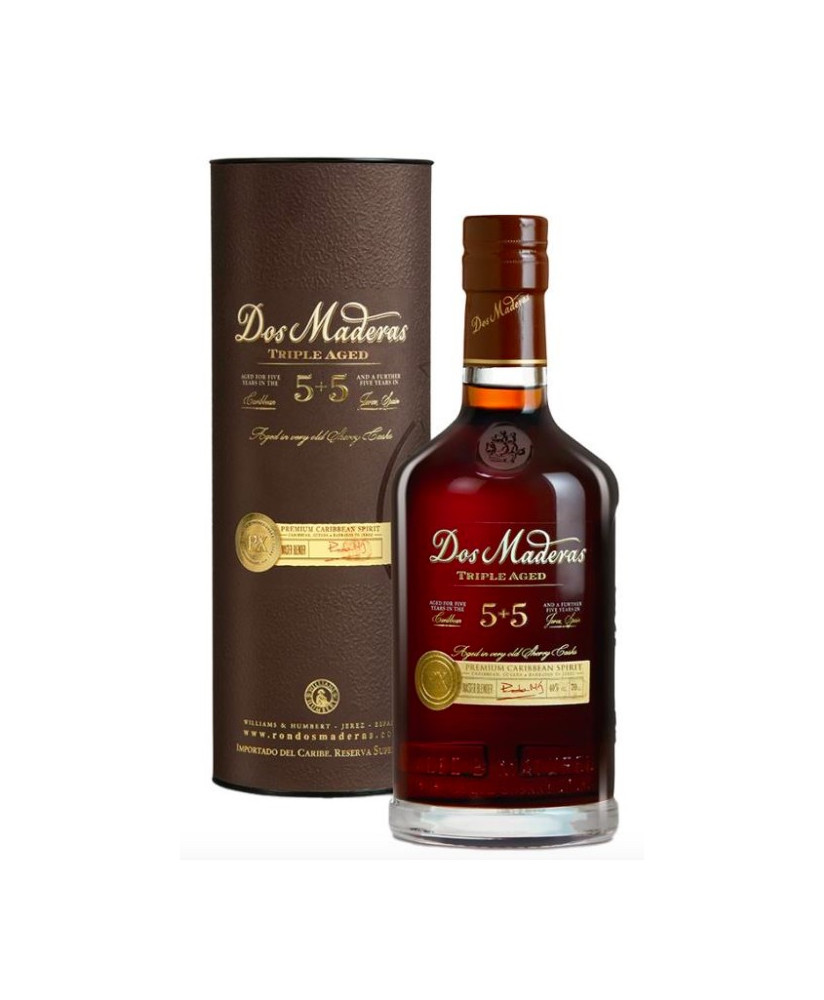 Bodegas Williams & Humbert - Ron Dos Maderas - 5 + 5 Anos - Triple Aged Rum - 70cl