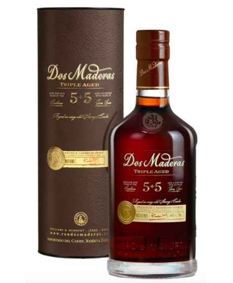 Bodegas Williams & Humbert - Ron Dos Maderas - 5 + 5 Anos - Triple Aged Rum - Gift Box - 70cl