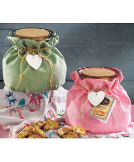 Flamigni - Cantuccini with almonds - Glass Jar - 200g