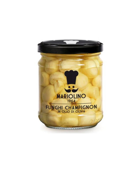 Mariolino - Funghi champignon in olio d'oliva - 200g