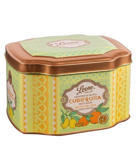 Pastiglie Leone - Fruit Jellies Tin Box - citrus fruits - 200g Pastiglie Leone - Fruit Jellies Tin Box - citrus fruits - 200g