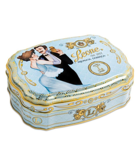 Pastiglie Leone - Gelatine di frutta - Latta Liberty Blu - 200g Pastiglie Leone - Gelatine di frutta - Latta Liberty Blu - 200g