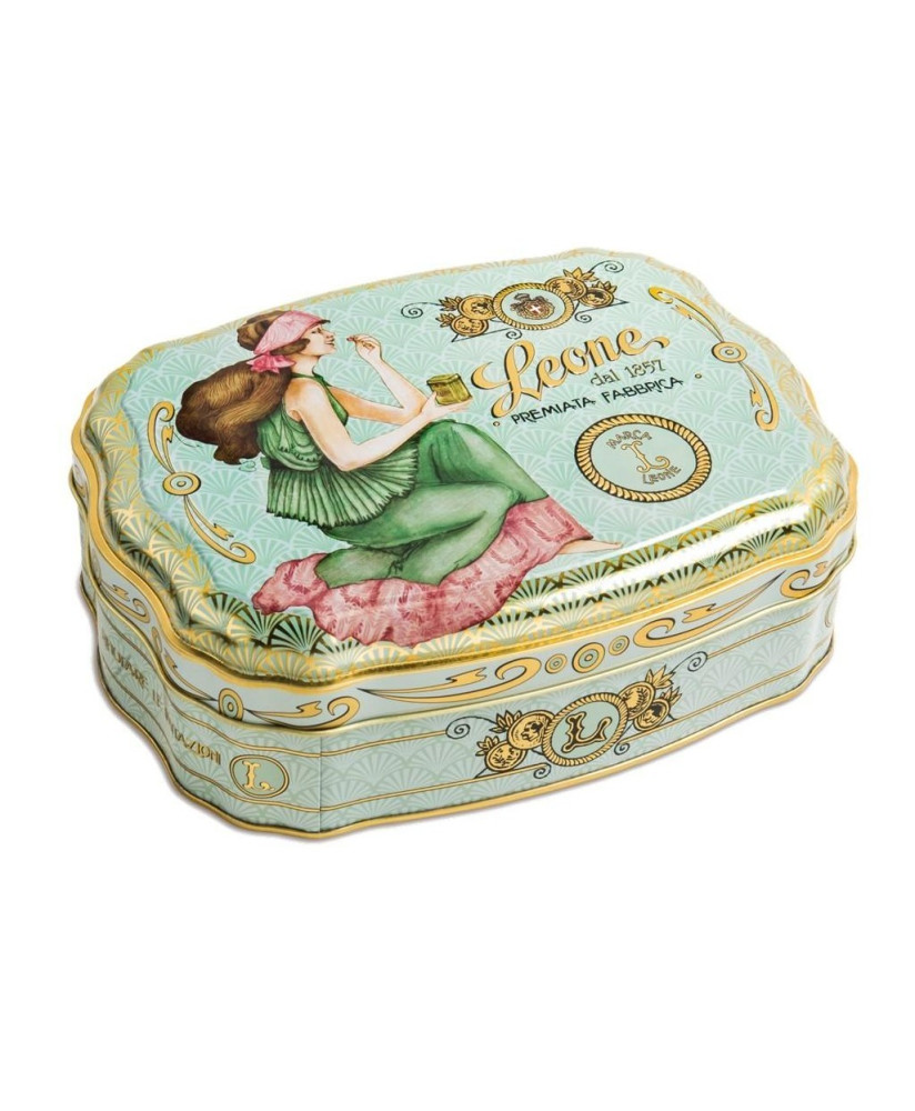 Pastiglie Leone - Gelatine di frutta - Latta Liberty Verde - 200g