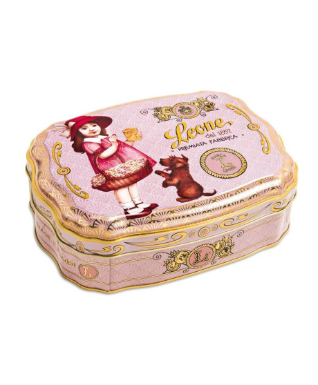 Pastiglie Leone - Gelatine di frutta - Latta Liberty Rosa - 200g Pastiglie Leone - Gelatine di frutta - Latta Liberty Rosa - 200g