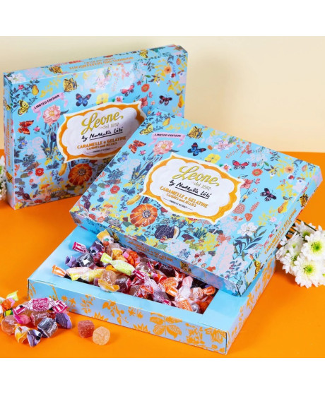 Pastiglie Leone - Gelatine di frutta - Latta Liberty Blu - 200g Pastiglie Leone - Gelatine di frutta - Latta Liberty Blu - 200g