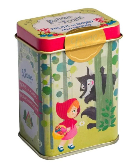 Pastiglie Leone - Pastiglie ai Frutti di Bosco - Latta Cappuccetto Rosso - 45g