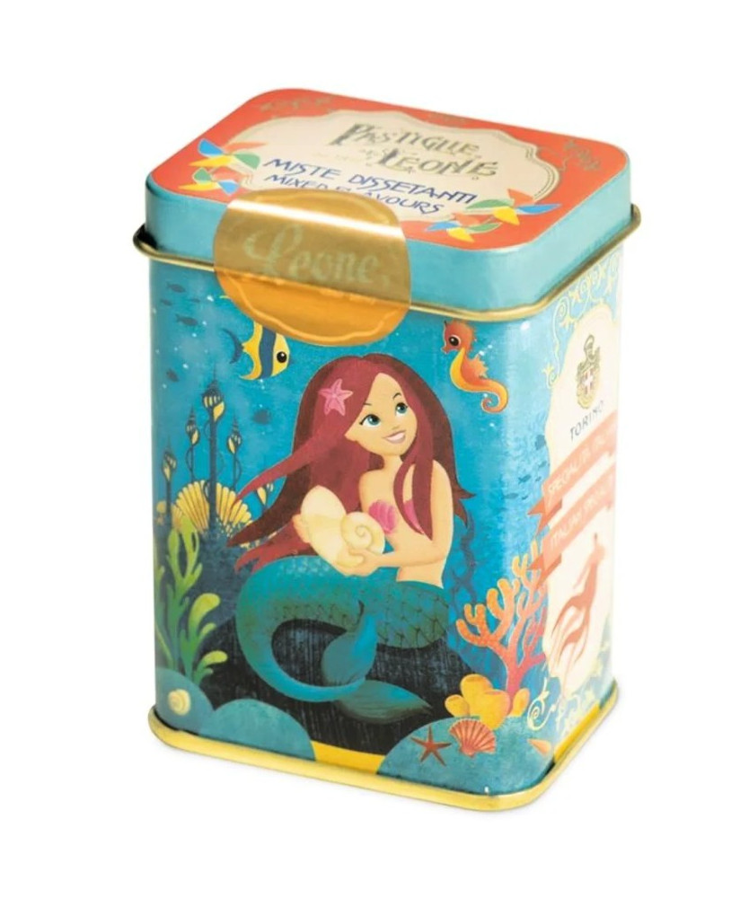 Pastiglie Leone - Pastiglie miste dissetanti - Latta Sirenetta - 45g