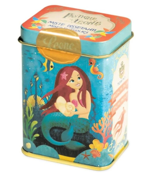 Pastiglie Leone - Mixed flavours Pastilles - Little Mermaid Tin Box - 45g Pastiglie Leone - Mixed flavours Pastilles - Little Mermaid Tin Box - 45g
