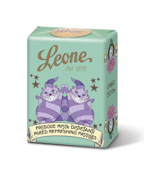 Pastiglie Leone - Pastiglie miste - Scatoletta Stregatto - 30g Pastiglie Leone - Pastiglie miste - Scatoletta Stregatto - 30g