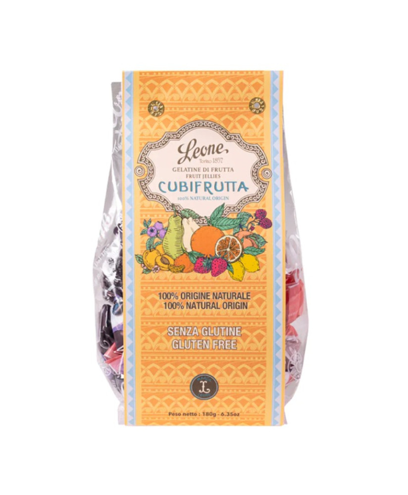 Pastiglie Leone - Fruit Jellies Cubifrutta Assorted - 180g