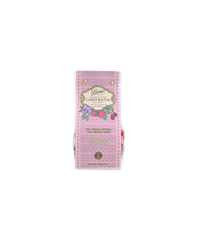 Pastiglie Leone - Fruit Jellies Cubifrutta Wild Berries - 180g