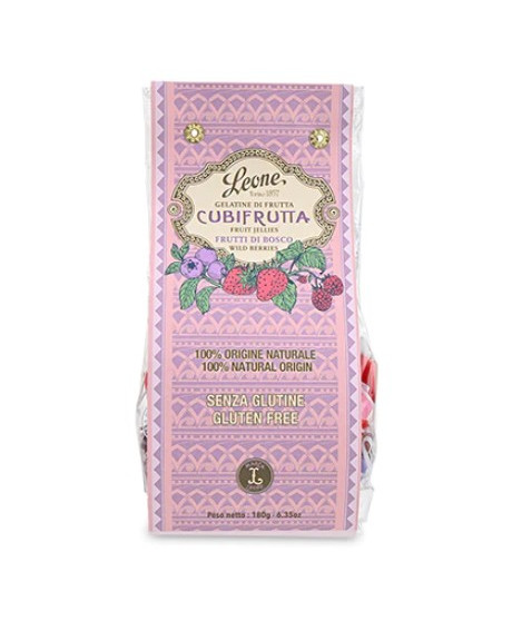 Pastiglie Leone - Fruit Jellies Cubifrutta Wild Berries - 180g Pastiglie Leone - Fruit Jellies Cubifrutta Wild Berries - 180g