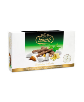 Buratti Italian Sugared Almonds Tenerezze online sales. Buy online assorted dragees Mint and Licorice taste