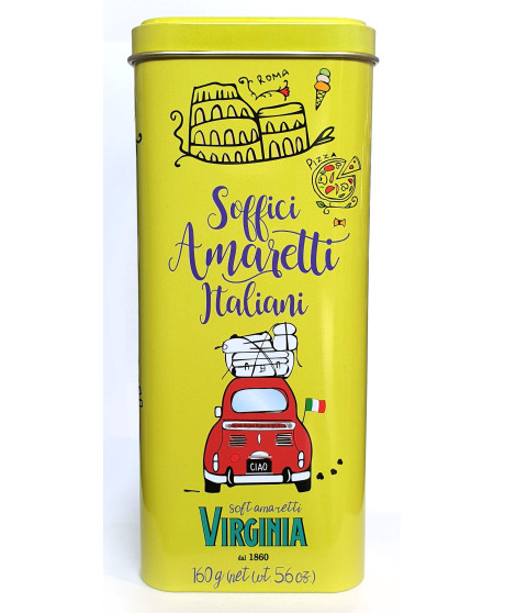 Virginia - Soft Amaretti - Italia tin Box - 140g Virginia - Soft Amaretti - Italia tin Box - 140g