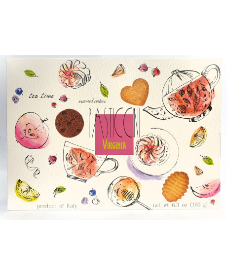 Virginia - Pasticcini Assortiti - Cartoncino - 180g Virginia - Pasticcini Assortiti - Cartoncino - 180g