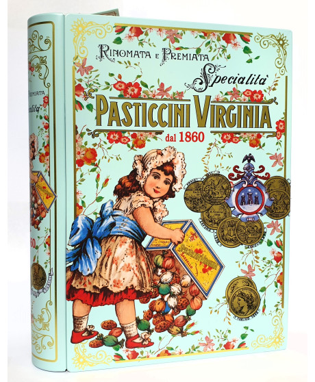 Virginia - Pasticceria Assortita - Libro Metallo - 150g Virginia - Pasticceria Assortita - Libro Metallo - 150g