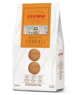Shop online biscuits Corsini with Cereals, classic biscuits, Biscuits Corsini with whole wheat flour, Biscuits with honey.