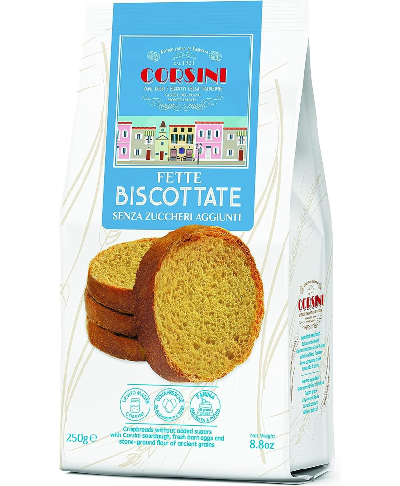 Vendita Fette Biscottate Corsini senza zucchero, Fette biscottate Corsini, Fette Biscottate senza zucchero Corsini.