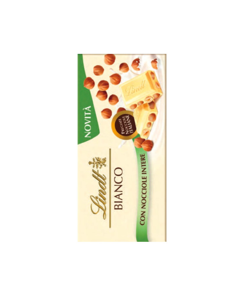 Lindt - Tavoletta Cioccolato Bianco con Nocciole Intere - 100g