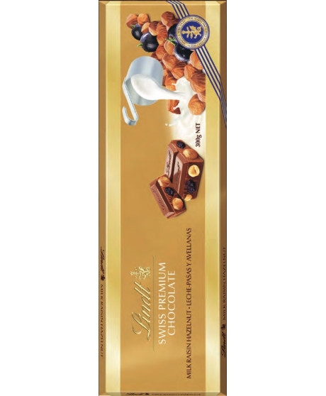 Lindt - Maxibar - Milk, Raisin & Hazelnut - 300g