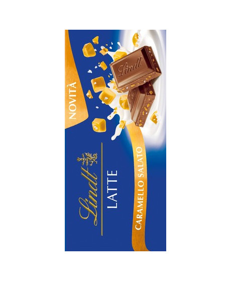 Lindt - Milk Chocolate with Salted Caramel Bar - 100g