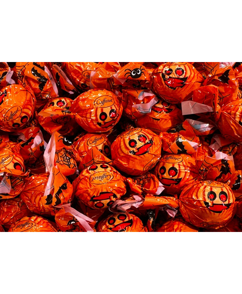 Dolcetto o Scherzetto? Vendita online cioccolatini Caffarel a forma di Zucchette di Halloween. Shop on line cioccolatini al latt