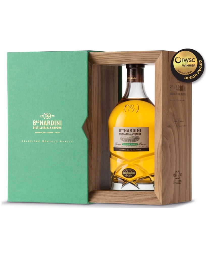 Nardini - Grappa Reserve 15 Years - Bortolo Nardini Selection - Wood Gift Box - 70cl