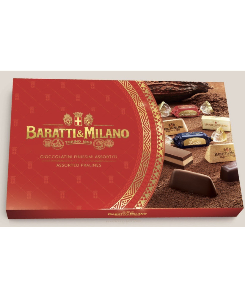 Vendita online Scatole da regalo di cioccolatini Baratti & Milano - Cremini, Gianduiotti... Shop on line Confezioni di Cioccolat