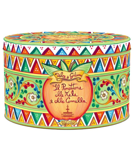 Fiasconaro - Dolce & Gabbana - Panettone Mela e Cannella - Novità - 1000g Fiasconaro - Dolce & Gabbana - Panettone Mela e Cannella - Novità - 1000g