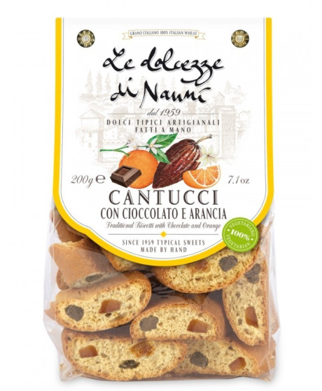 Nanni - Cantucci Chocolate and Orange - 200g