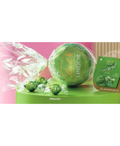 Lindt - Maxi Lindor Pistacchio - Metallo - 200g Lindt - Maxi Lindor Pistacchio - Metallo - 200g