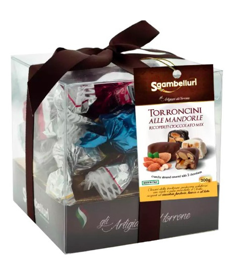 Sgambelluri - Torroncini Assortiti - Cubo - 200g Sgambelluri - Torroncini Assortiti - Cubo - 200g